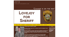 Desktop Screenshot of lovejoyforsheriff.com